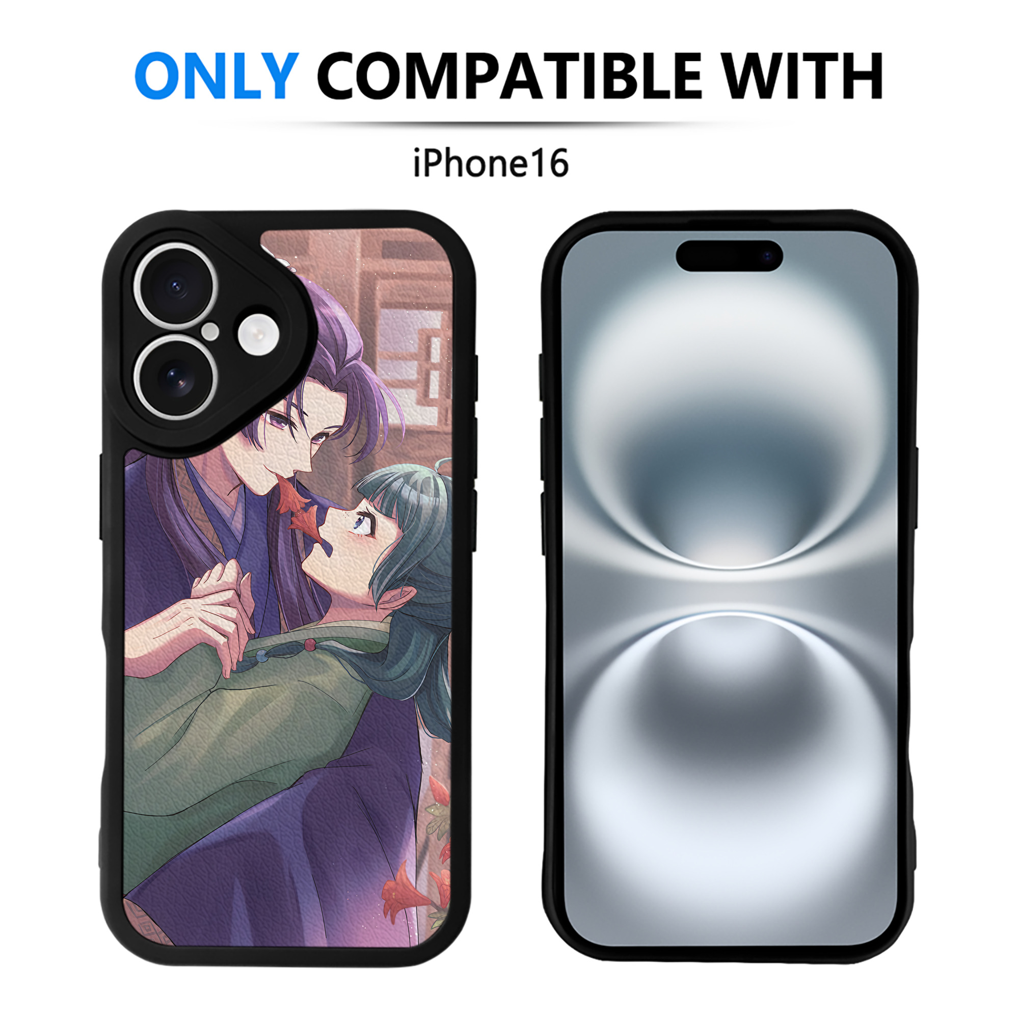 （画像用） 薬屋のひとりごと The Apothecary Diaries 【iPhone 16シリーズ対応】シリコンスマホケース（レザー調） 材質：シリコン